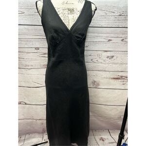 Basque size 10 black sleeveless dress with side zipper - 3135